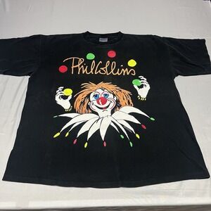 Phil Collins 1990 But Seriously Clown Tour Brockum Shirt One Size Fits 2XL